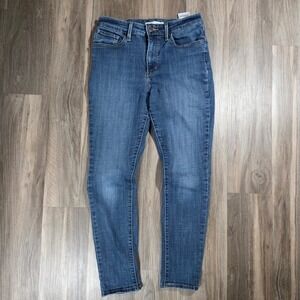 Levis 721 High Rise Skinny Jeans Womens 29x28 Blue Denim Medium Wash 18882-0129
